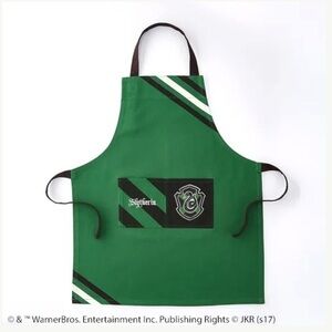Slytherin Green Harry Potter Apron by Williams Sonoma. Kids size.